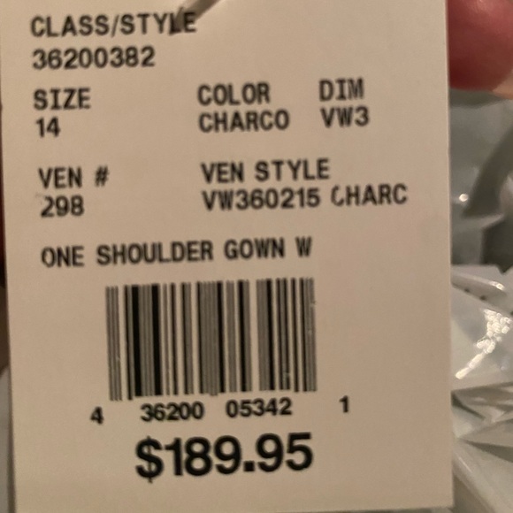 💎 NWT: White by Vera Wang Women Gray Cocktail Dress 18💎 - Picture 6 of 6